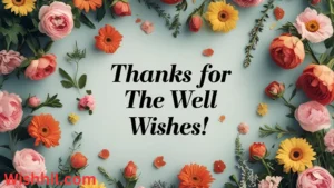 Thanks For The Well Wishes