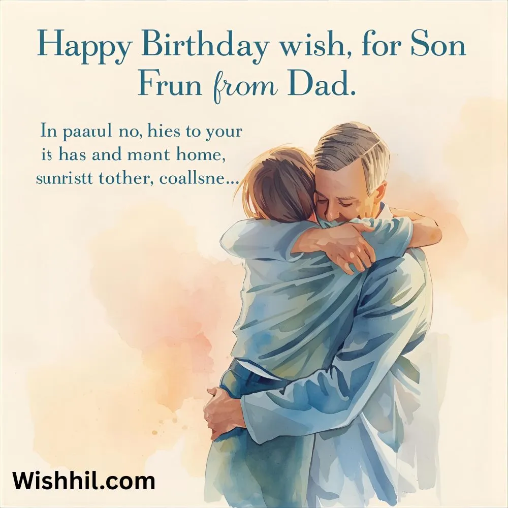Happy Birthday Wishes for Son from Dad 